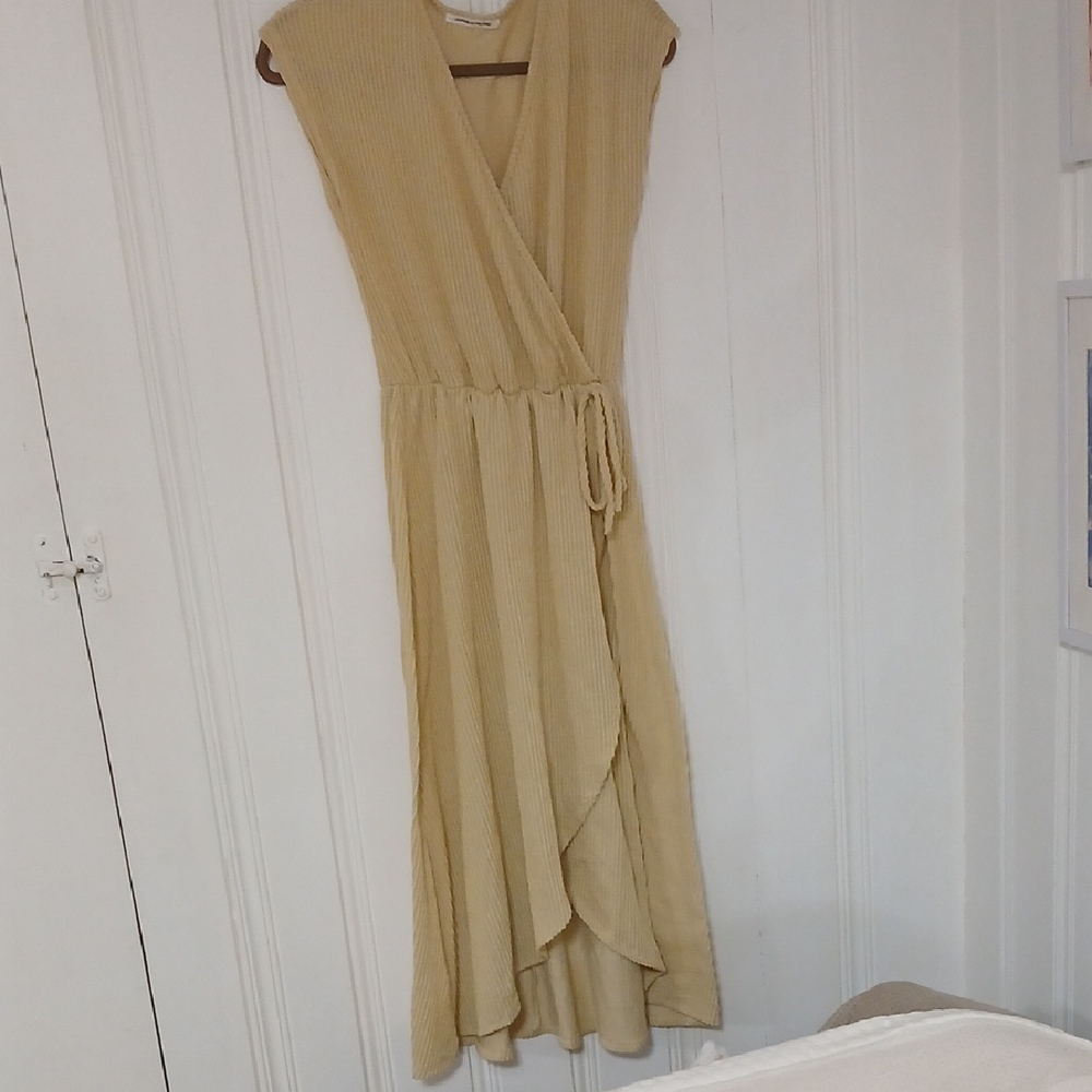 Elegant Tan Asymmetrical Dress